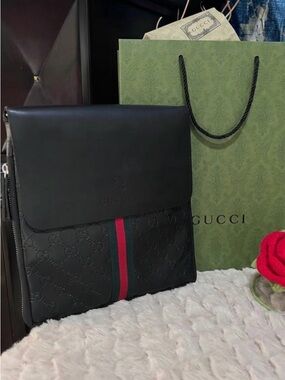 nwt Leather Messenger Bag
